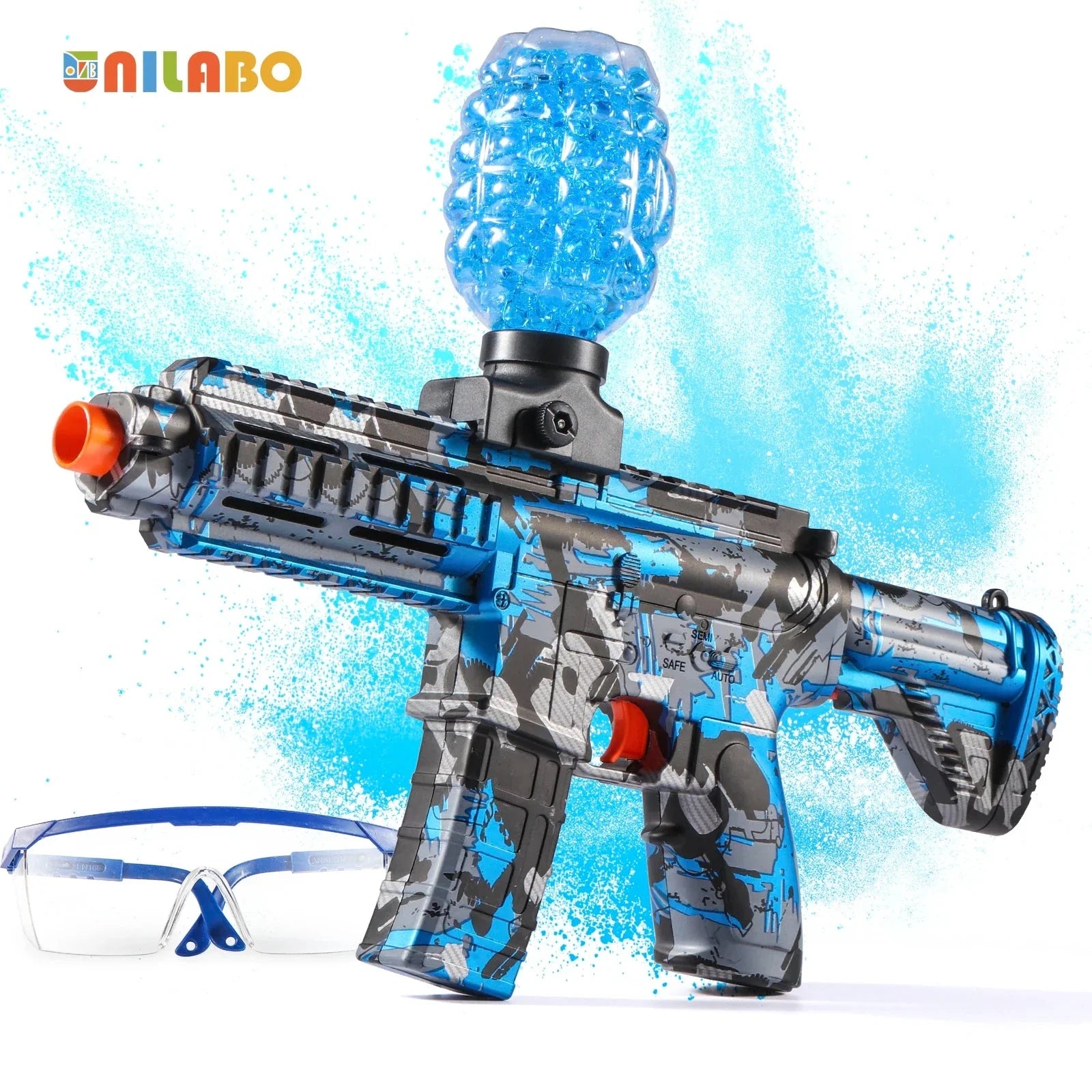 M416 Electric Ball Blaster Toy Gun – High-Speed Rechargeable Toy with Metallic Finish, Perfect Holiday Gift (Bullets Excluded)