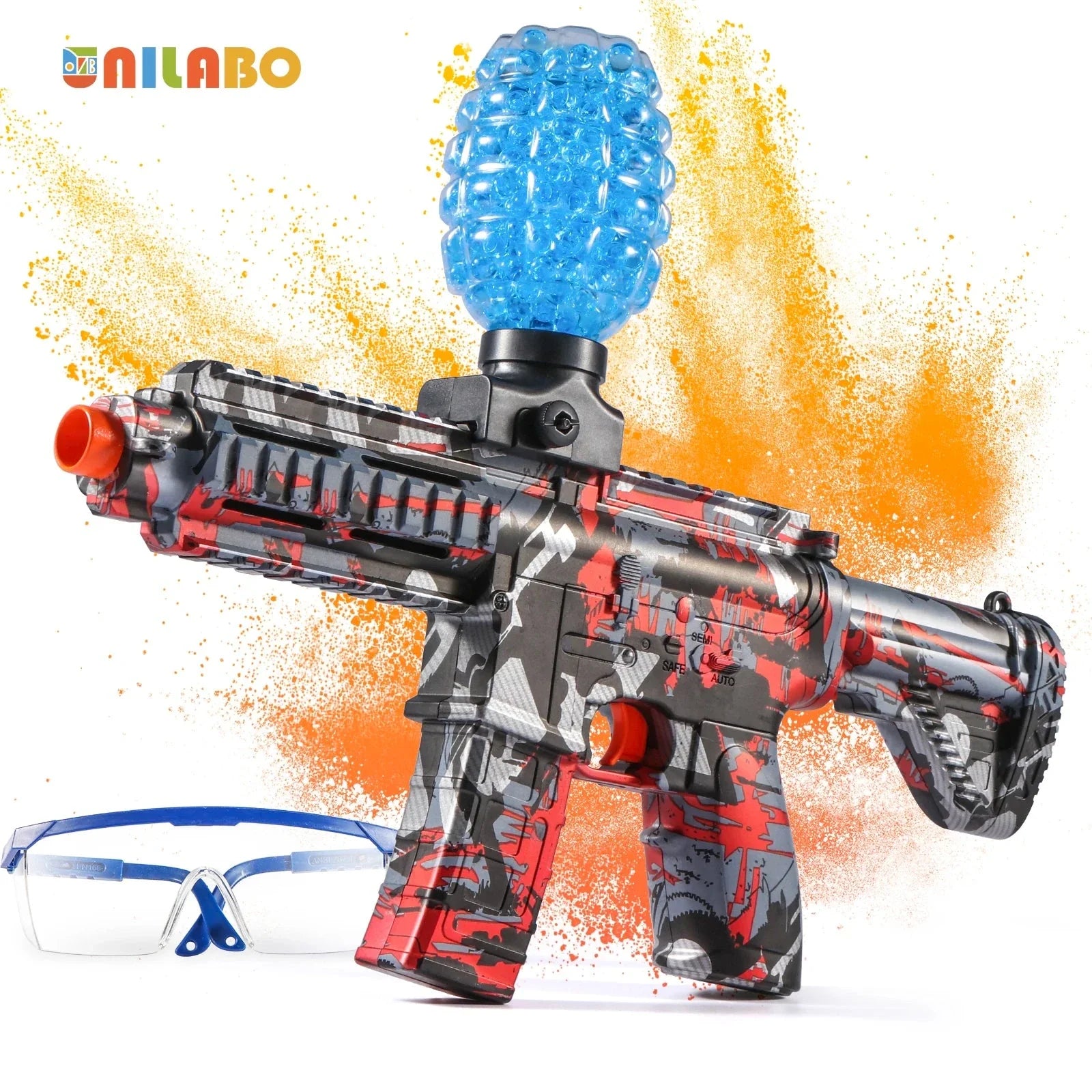 M416 Electric Ball Blaster Toy Gun – High-Speed Rechargeable Toy with Metallic Finish, Perfect Holiday Gift (Bullets Excluded)